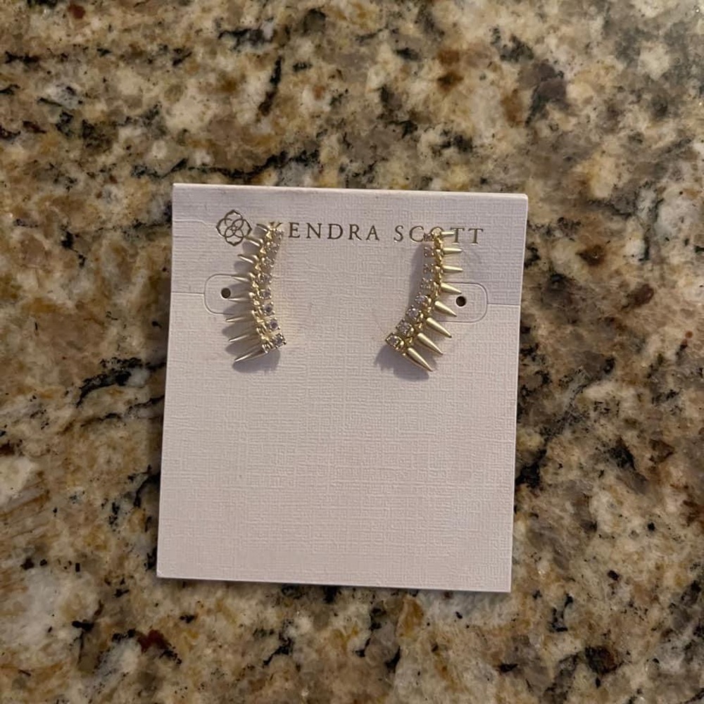 Kendra Scott Loulou Ear Climbers in Gold
